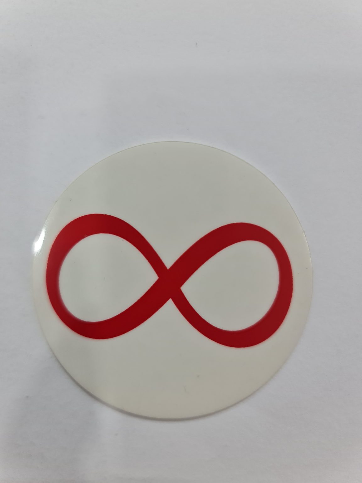 CALCOMANÍA DEL INFINITO ROJO