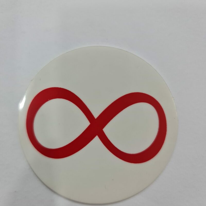 CALCOMANÍA DEL INFINITO ROJO