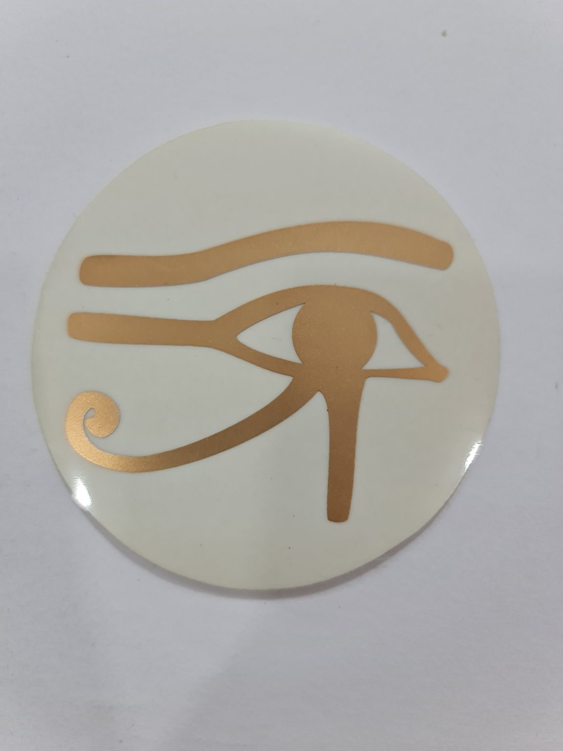 CALCOMANÍA OJO DE HORUS DORADA