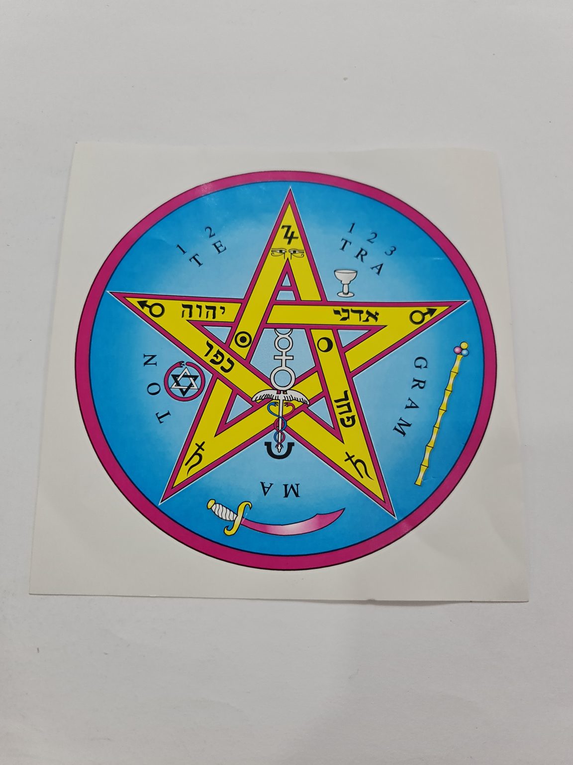 CALCOMANÍA TETRAGRAMATÓN MEDIANA
