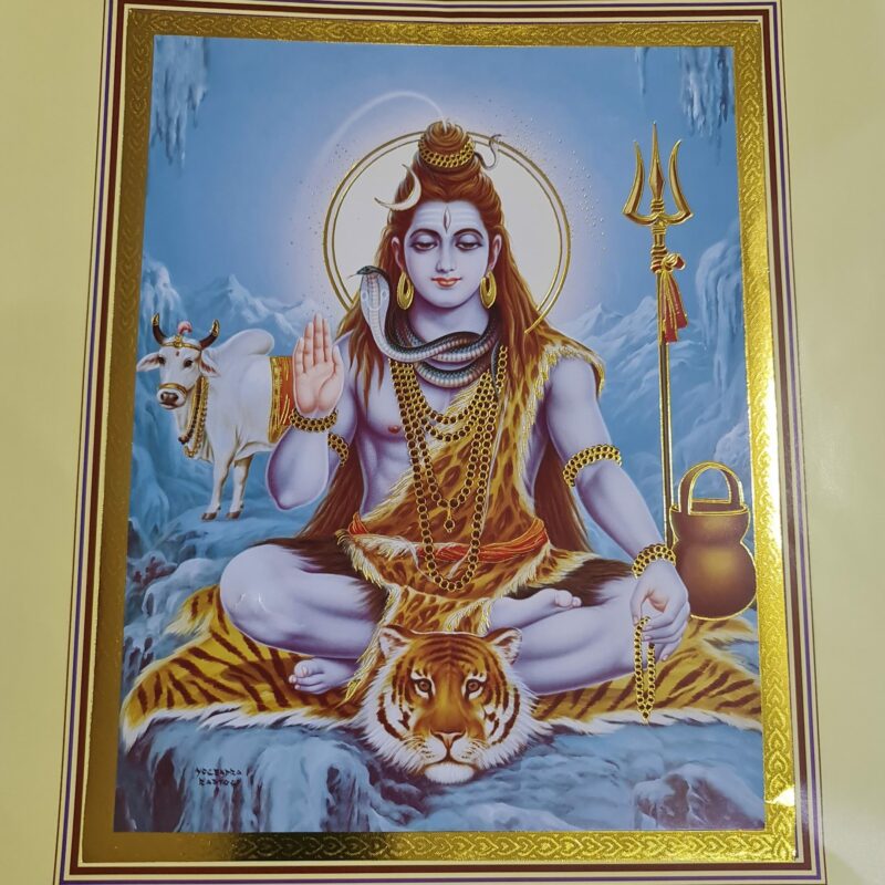 IMAGEN DE SHIVA FILO DORADO