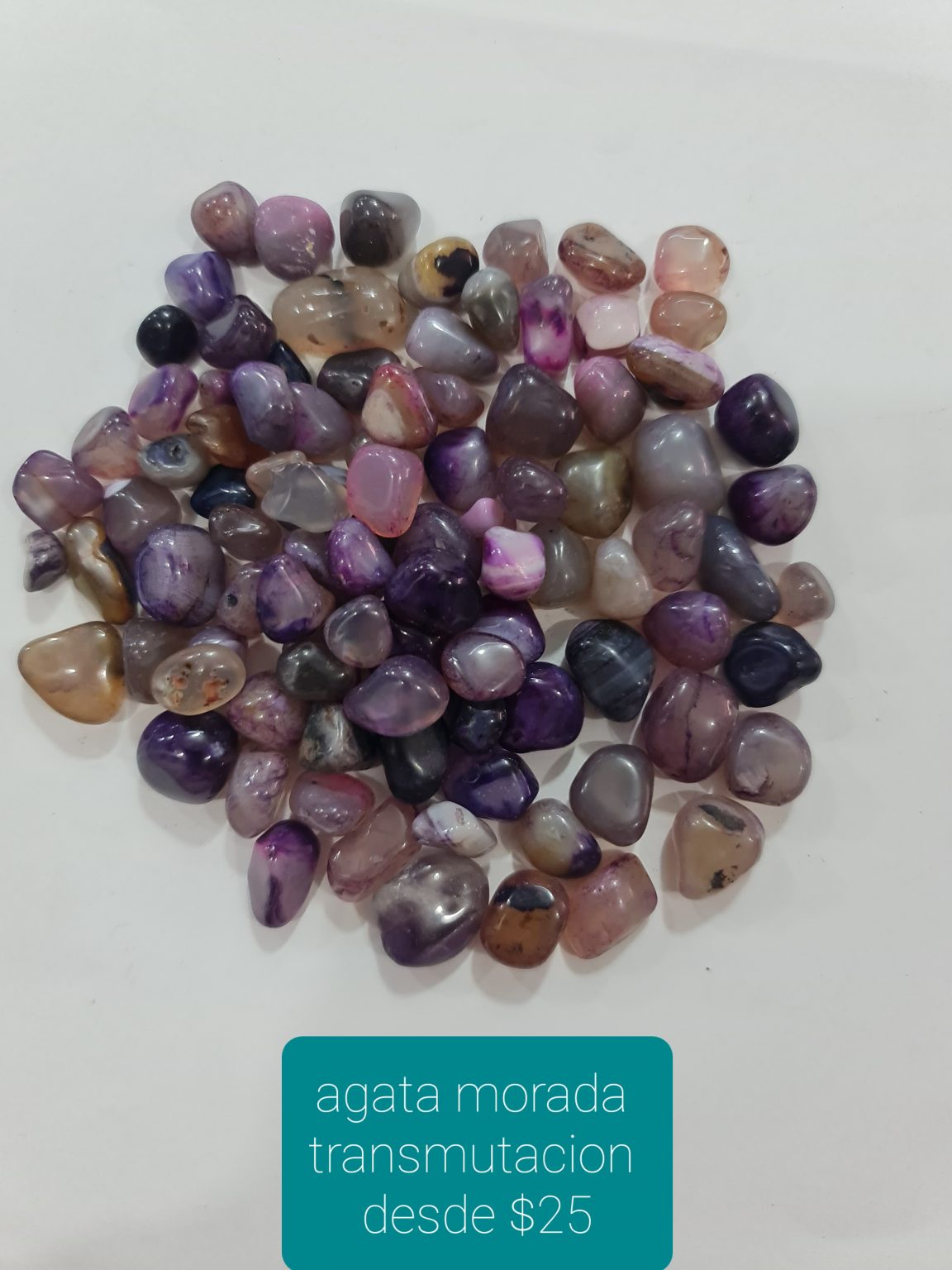 CUARZO ÁGATA MORADA (EL PRECIO DEPENDE DEL TAMAÑO)