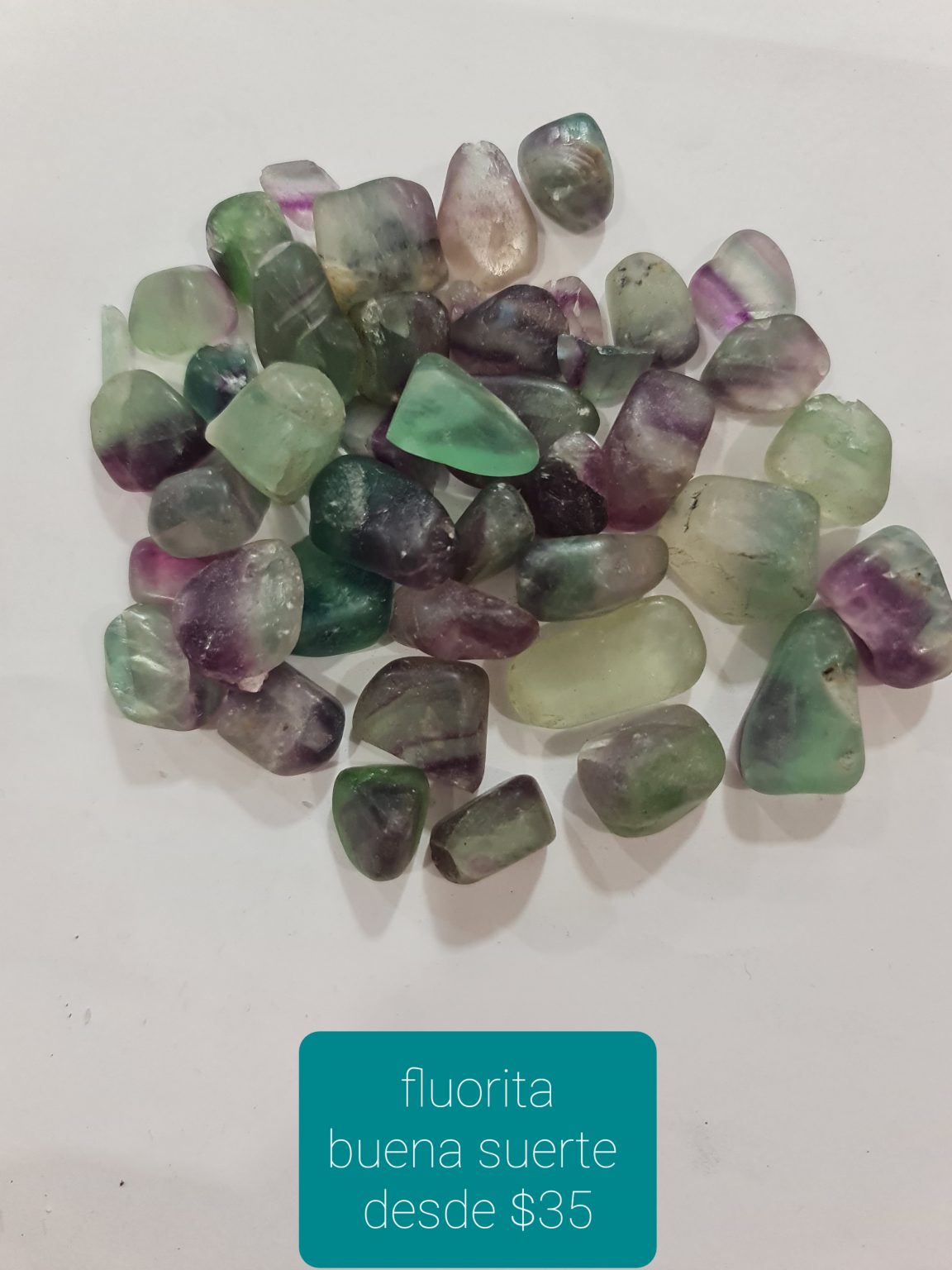 CUARZO FLUORITA (EL PRECIO DEPENDE DEL TAMAÑO)