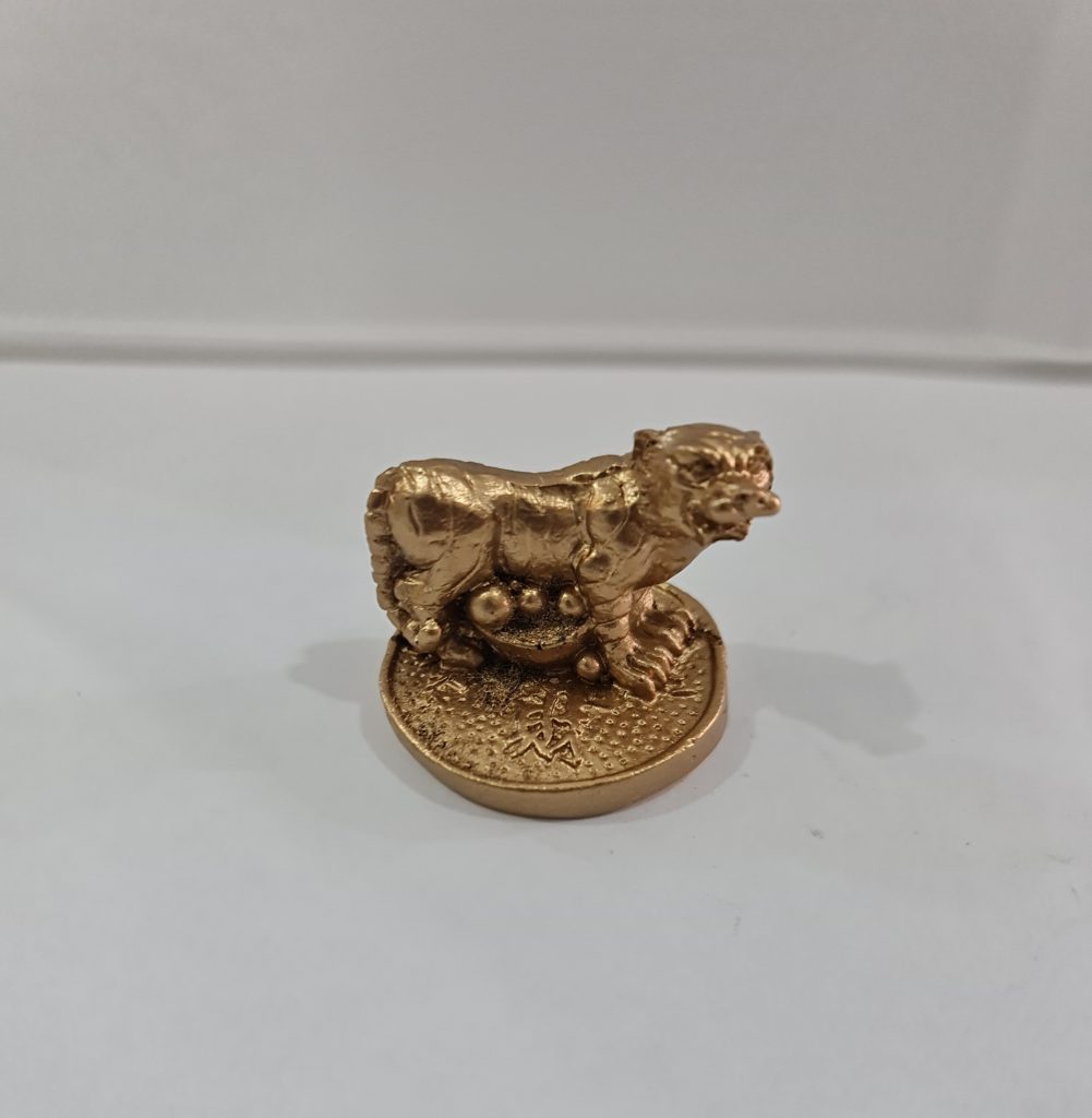 TIGRE CON MONEDA CHINA #3