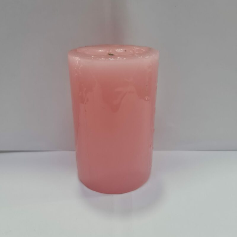 VELADORA REDONDA ROSA