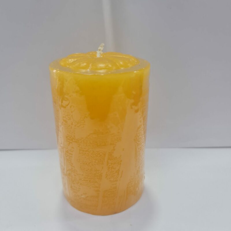 VELADORA REDONDA AMARILLA