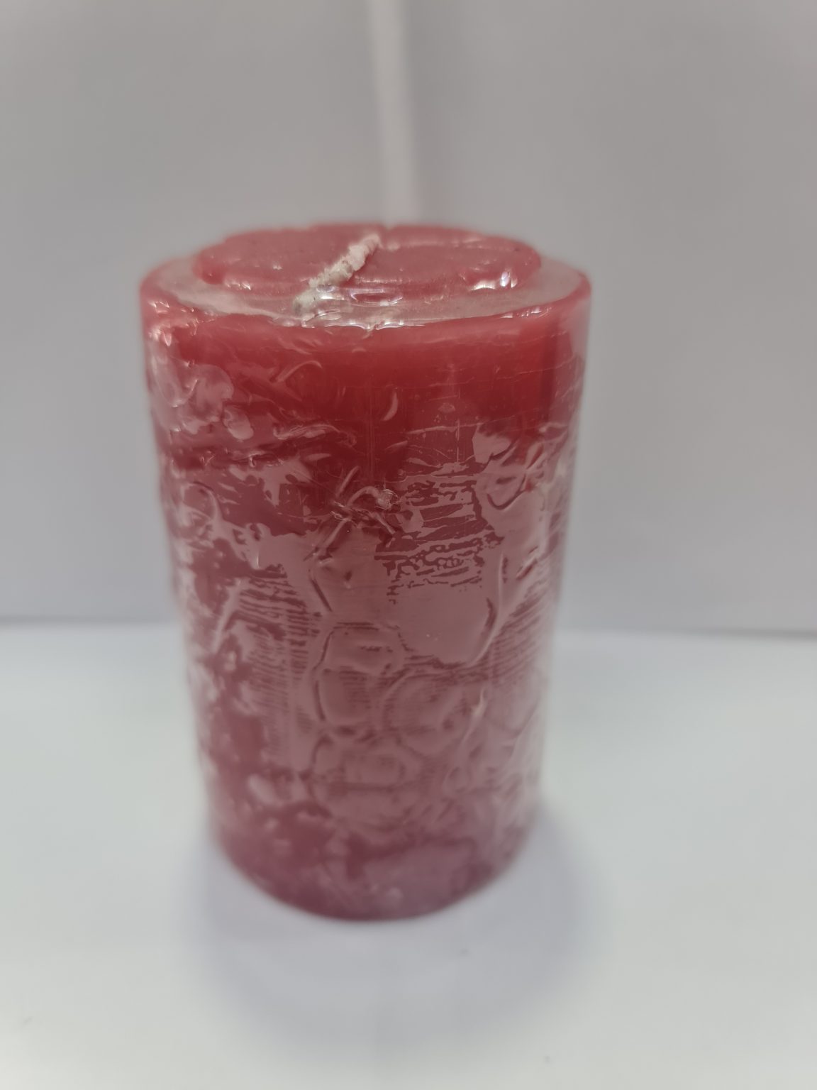 VELADORA REDONDA ROJA