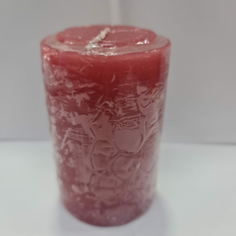 VELADORA REDONDA ROJA
