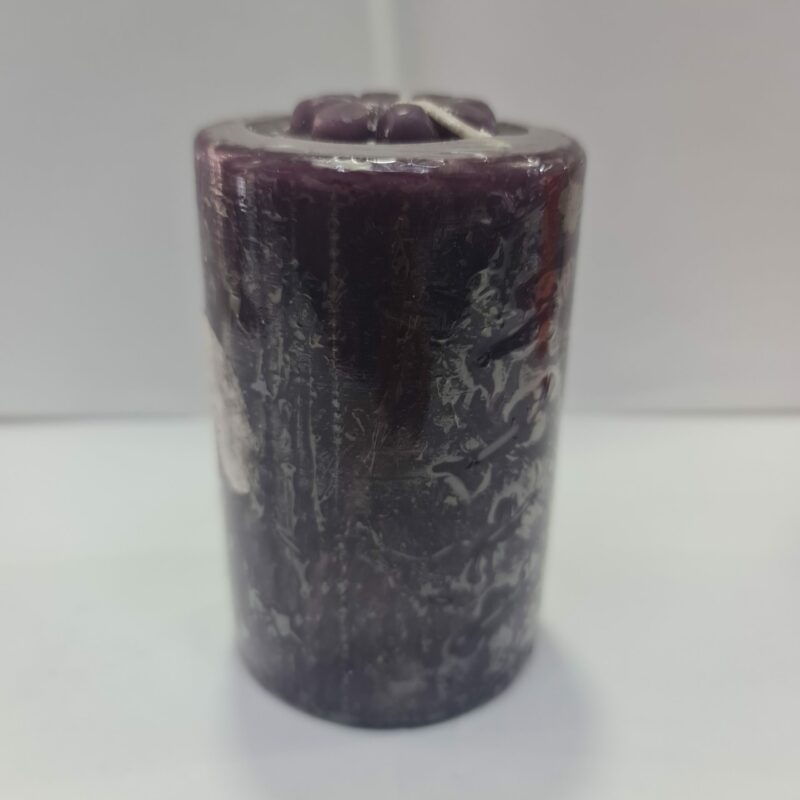 VELADORA REDONDA MORADA