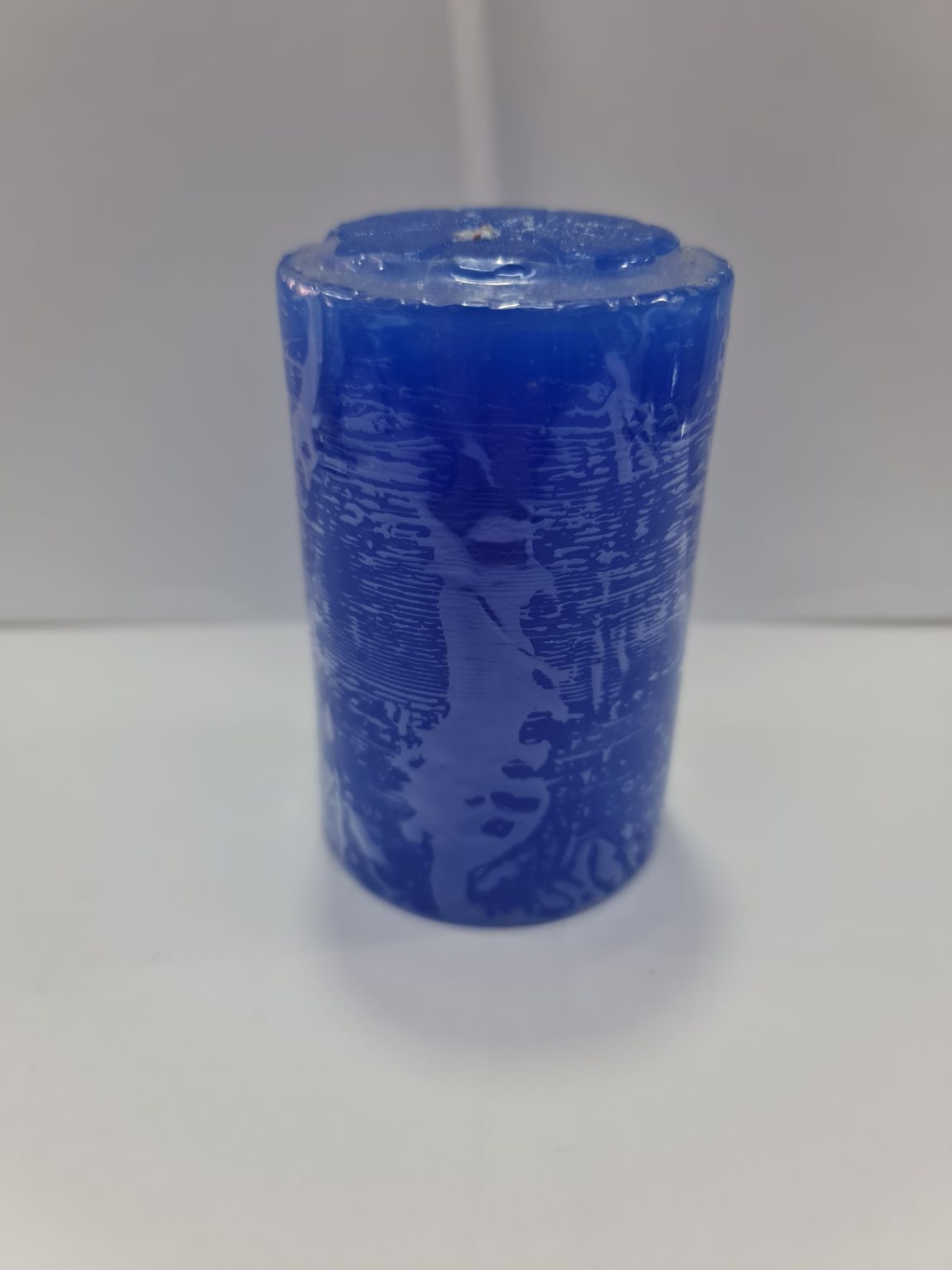 VELADORA REDONDA AZUL
