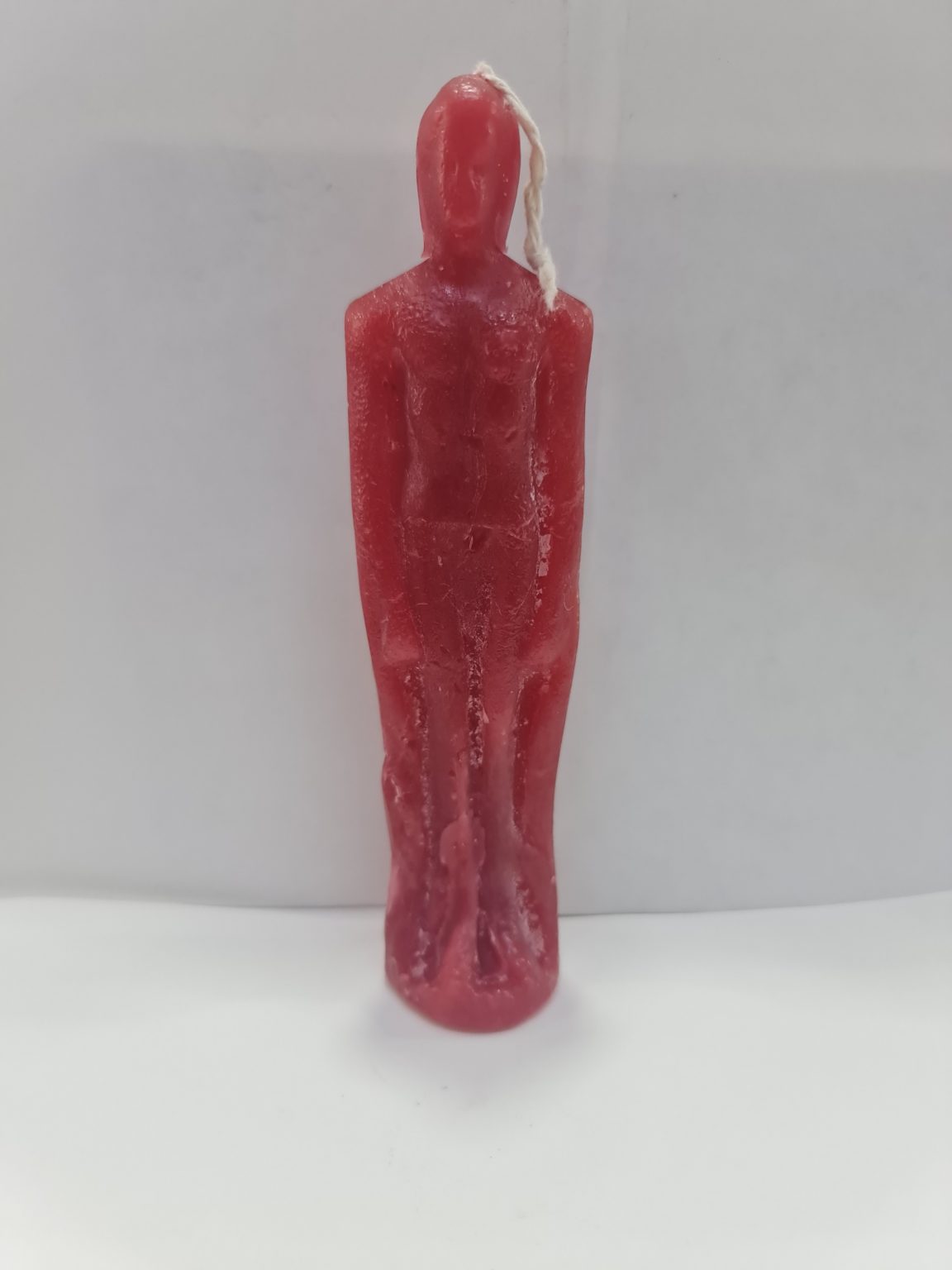 VELADORA DE PERSONA ROJA