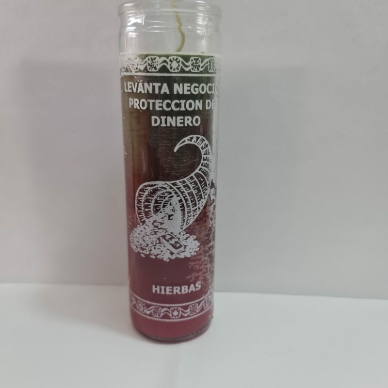 VELADORA DE VASO DE LEVANTA NEGOCIO PREPARADA