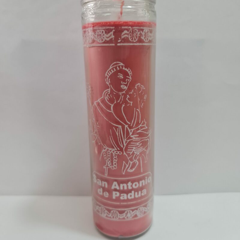 VELADORA DE VASO DE SAN ANTONIO DE PADUA PREPARADA