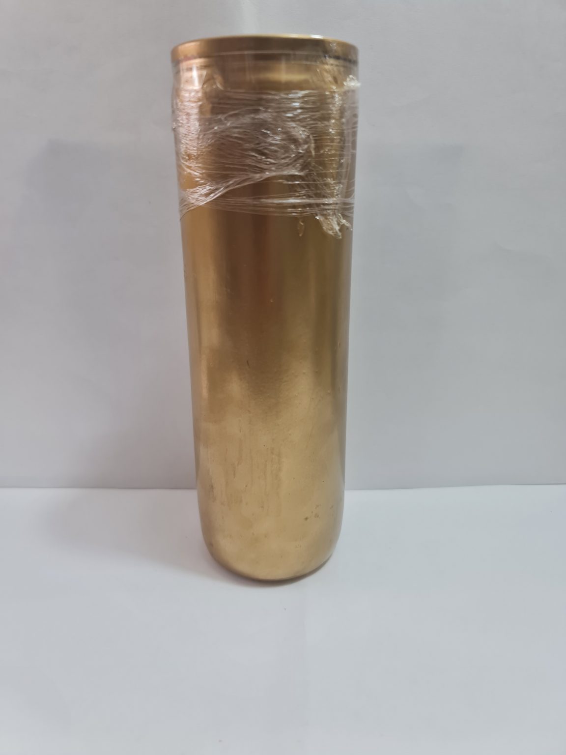 VELADORA DE VASO DORADA DE LA ABUNDANCIA PREPARADA