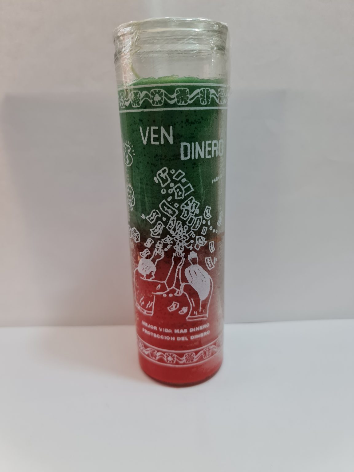VELADORA DE VASO DE VEN DINERO PREPARADA