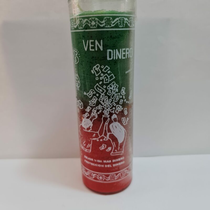 VELADORA DE VASO DE VEN DINERO PREPARADA