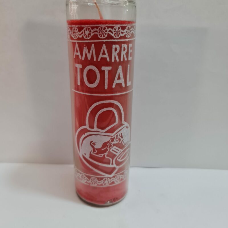 VELADORA DE VASO DE AMARRE TOTAL PREPARADA