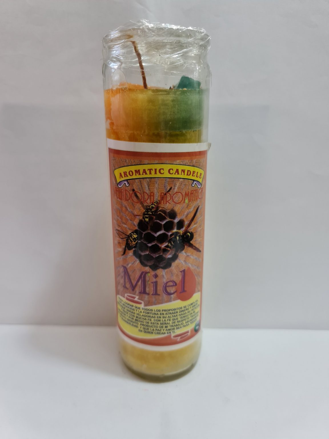 VELADORA DE VASO DE MIEL PREPARADA