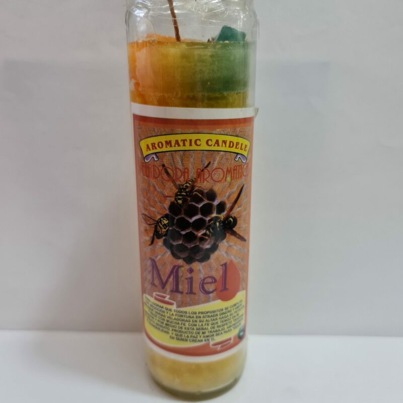 VELADORA DE VASO DE MIEL PREPARADA