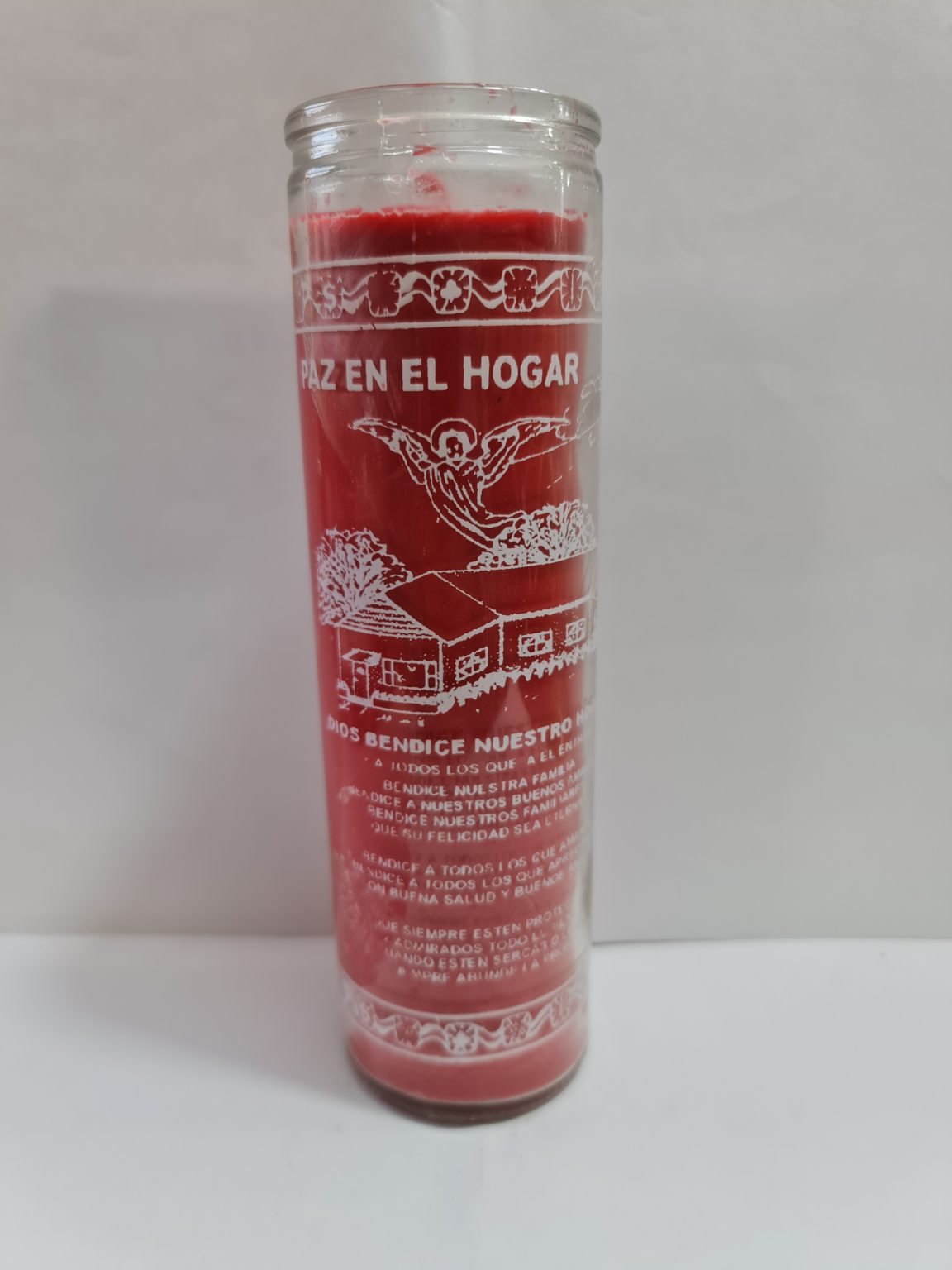 VELADORA DE VASO DE PAZ EN EL HOGAR PREPARADA