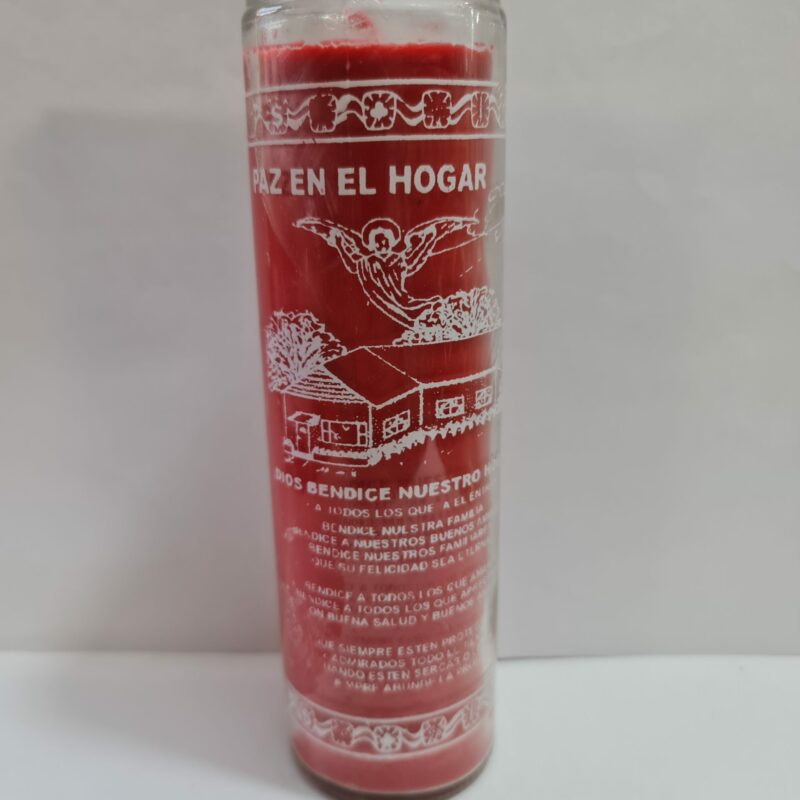 VELADORA DE VASO DE PAZ EN EL HOGAR PREPARADA