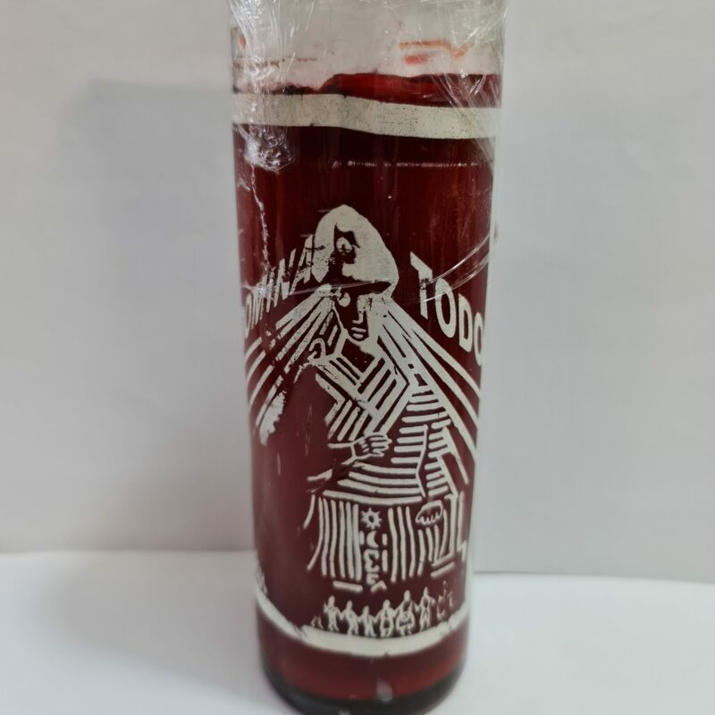 VELADORA DE VASO DE DOMINA TODO PREPARADA