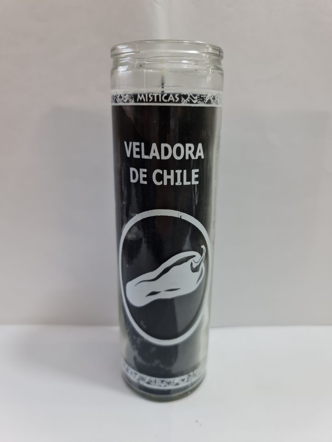 VELADORA DE VASO DE CHILE PREPARADA