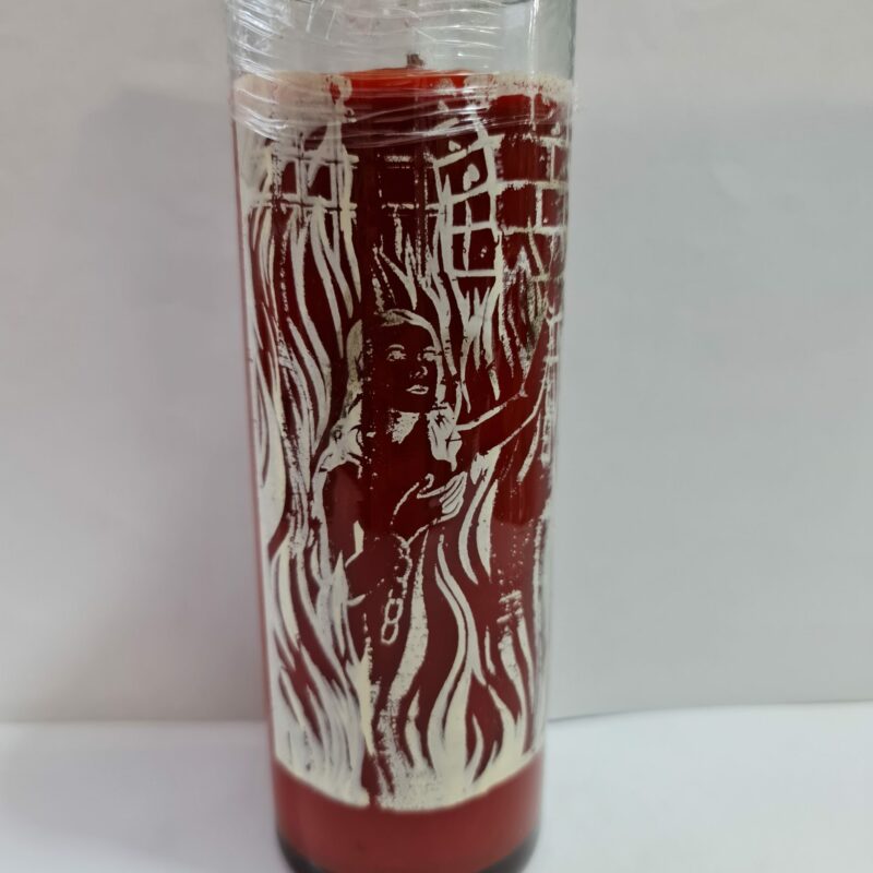 VELADORA DE VASO DE ANIMA SOLA PREPARADA