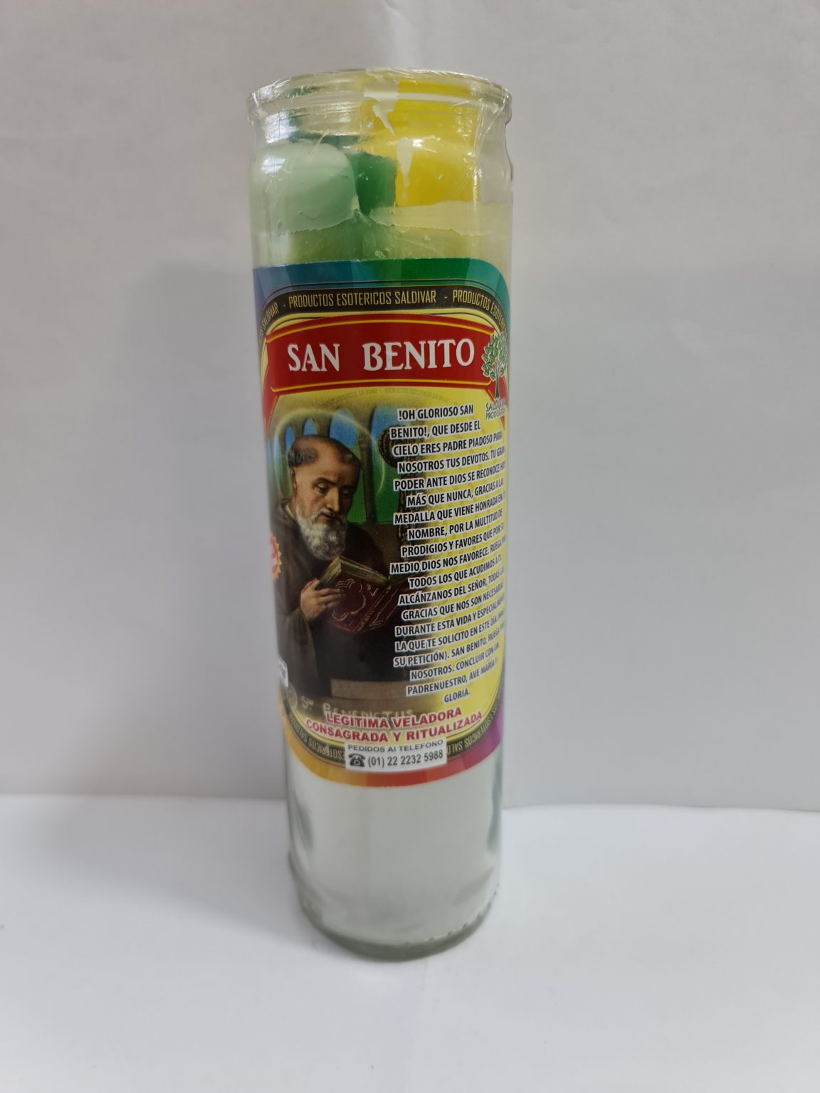 VELADORA DE VASO DE SAN BENITO PREPARADA