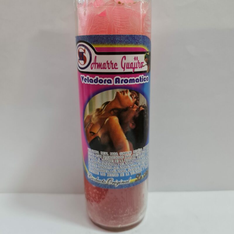 VELADORA DE VASO DE AMARRE GUAJIRO PREPARADA