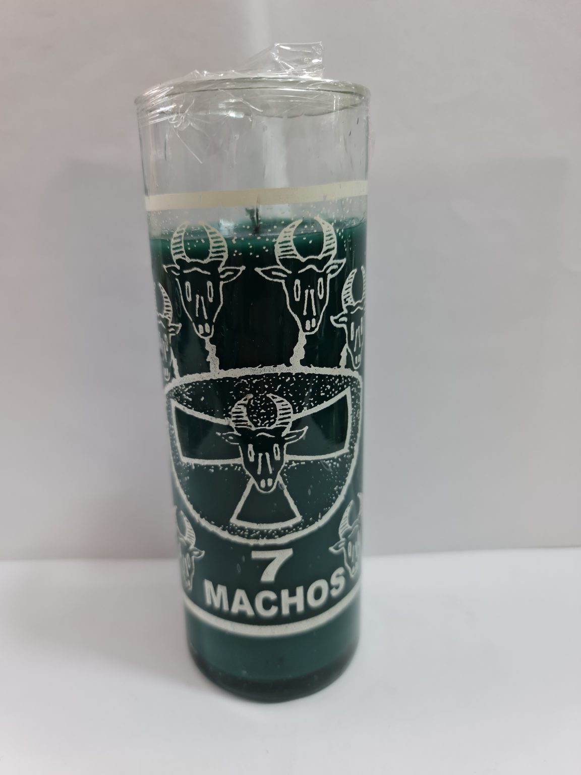 VELADORA DE VASO DE 7 MACHOS PREPARADA