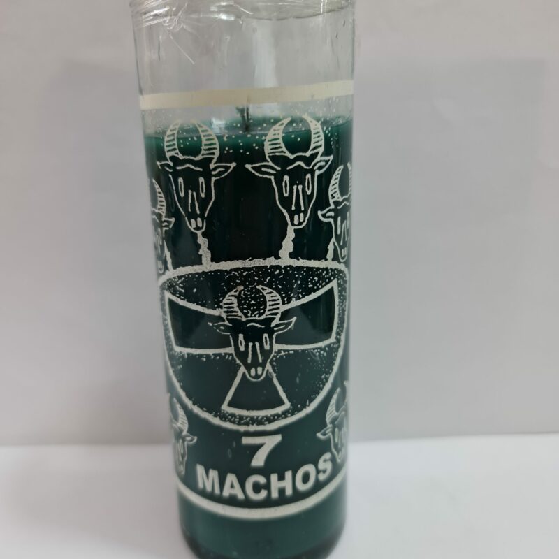 VELADORA DE VASO DE 7 MACHOS PREPARADA