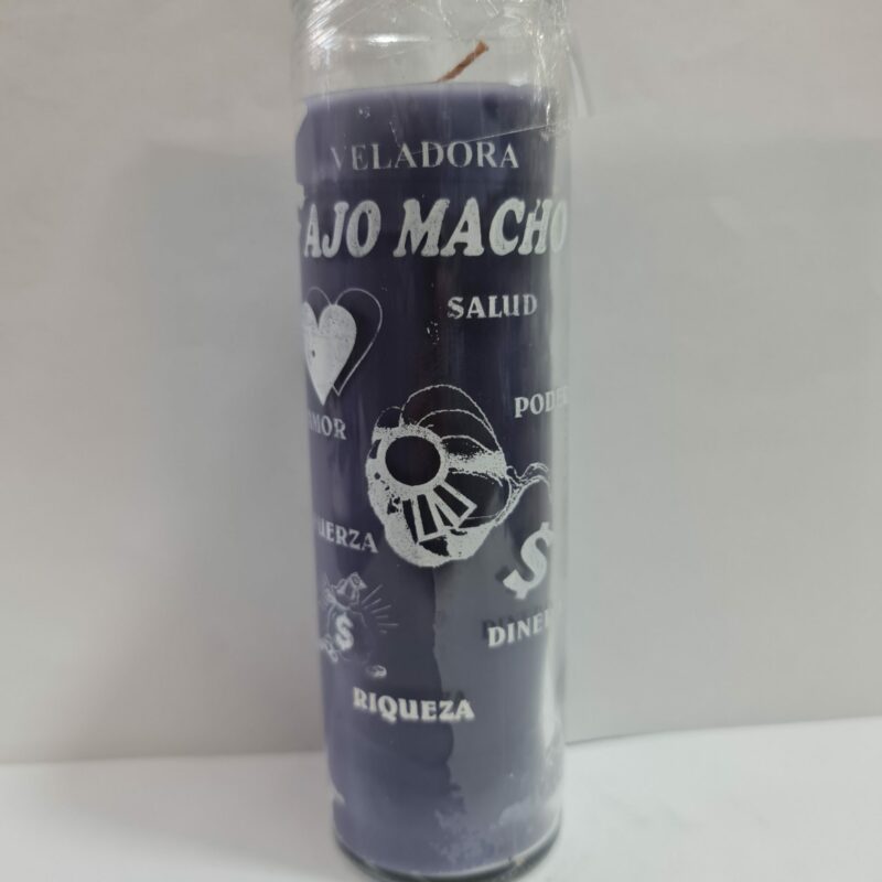 VELADORA DE VASO DE AJO MACHO PREPARADA