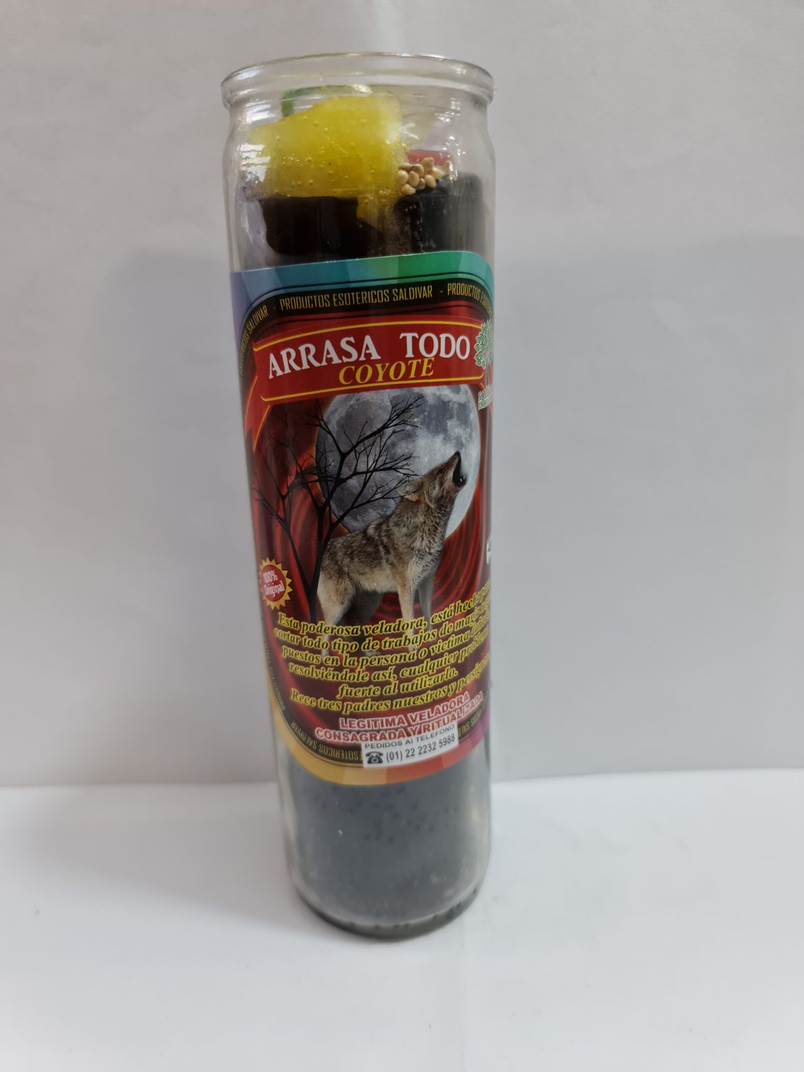 VELADORA DE VASO DE ARRASA TODO PREPARADA