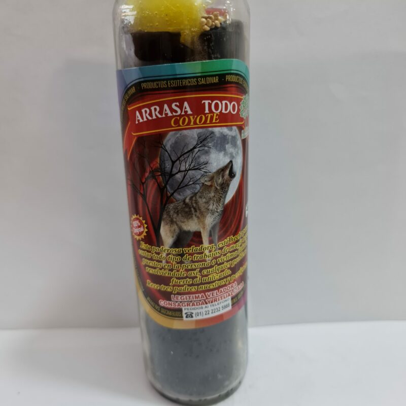 VELADORA DE VASO DE ARRASA TODO PREPARADA