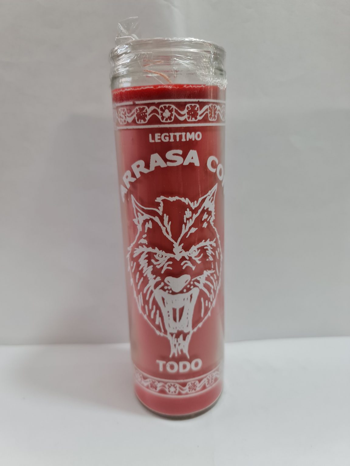 VELADORA DE VASO DE ARRASA CON TODO PREPARADA