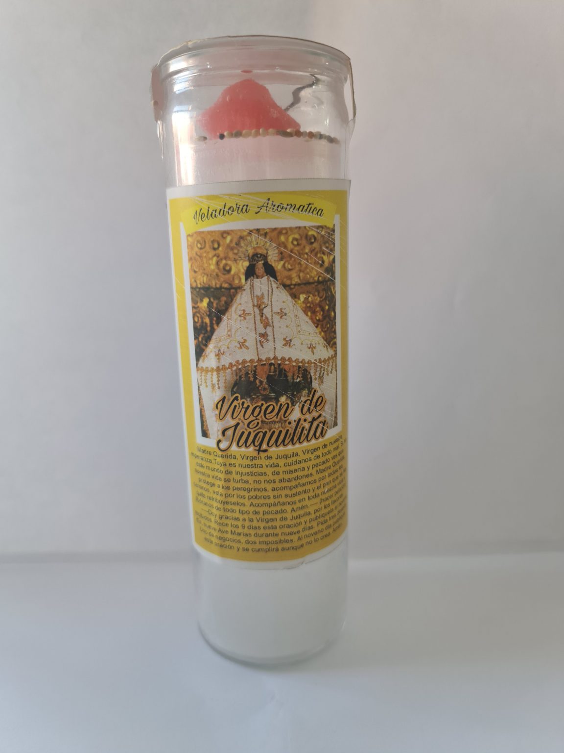 VELADORA DE VASO DE VIRGEN DE JUQUILA PREPARADA
