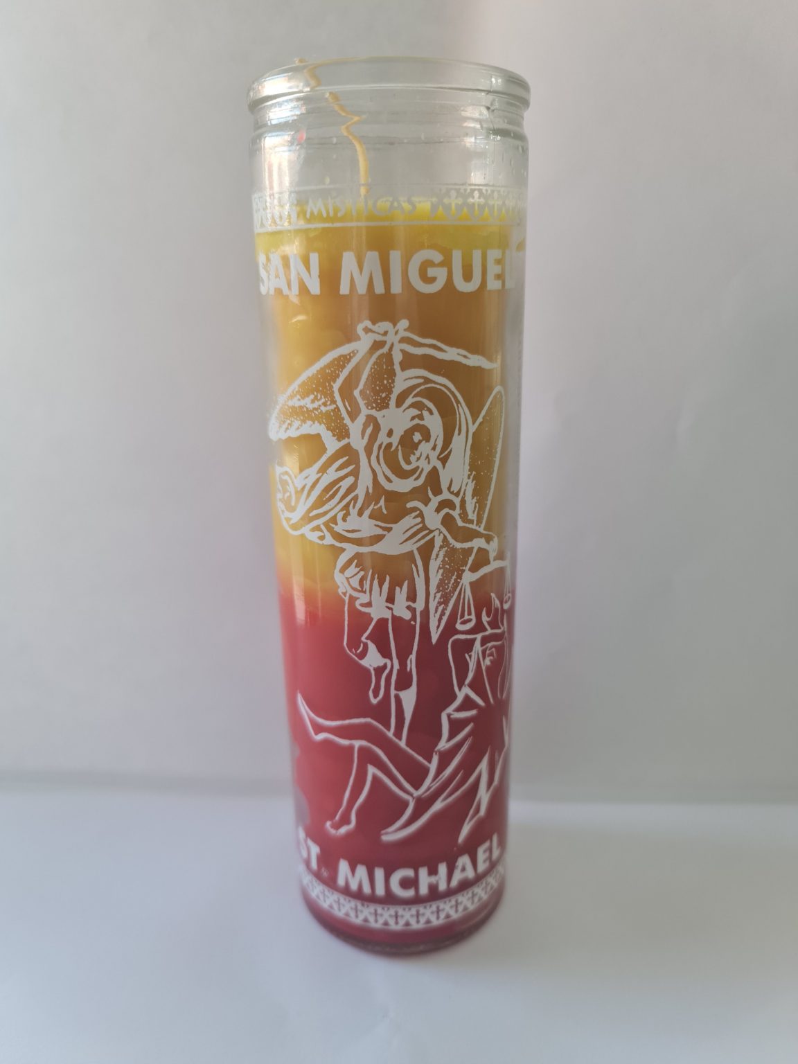 VELADORA DE VASO DE SAN MIGUEL ARCÁNGEL PREPARADA