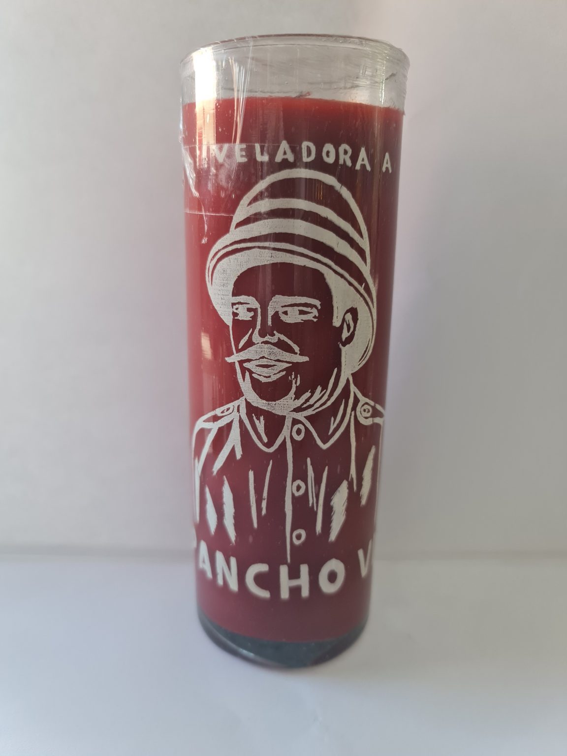VELADORA DE VASO DE PANCHO VILLA PREPARADA