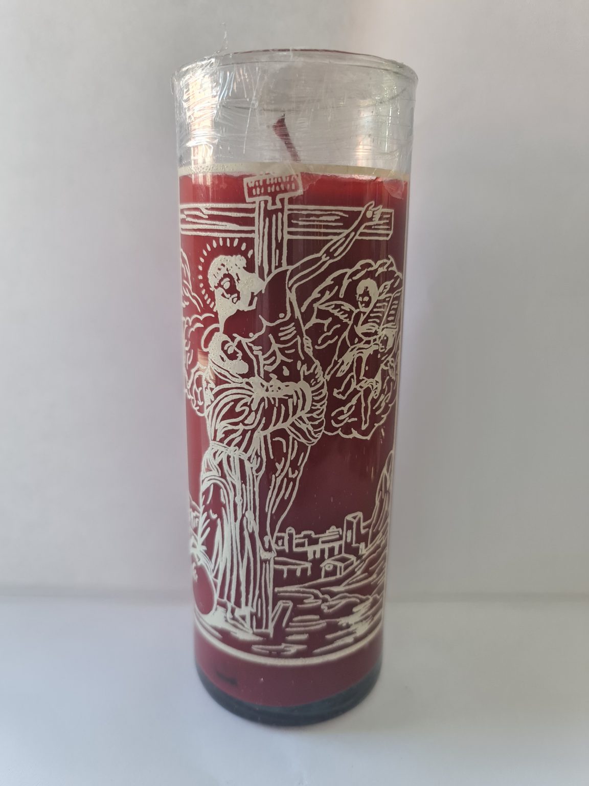 VELADORA DE VASO DE SAN FRANCISCO DE ASIS PREPARADA