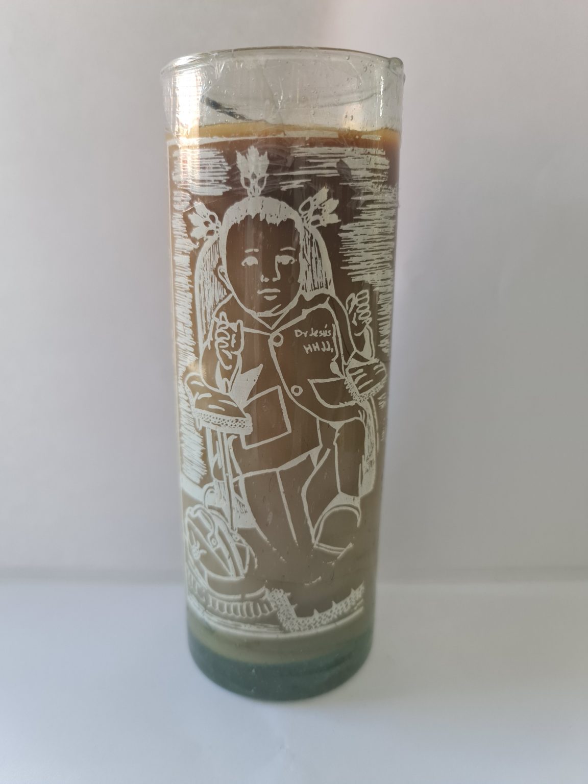 VELADORA DE VASO DE NIÑO DE LOS ENFERMOS PREPARADA