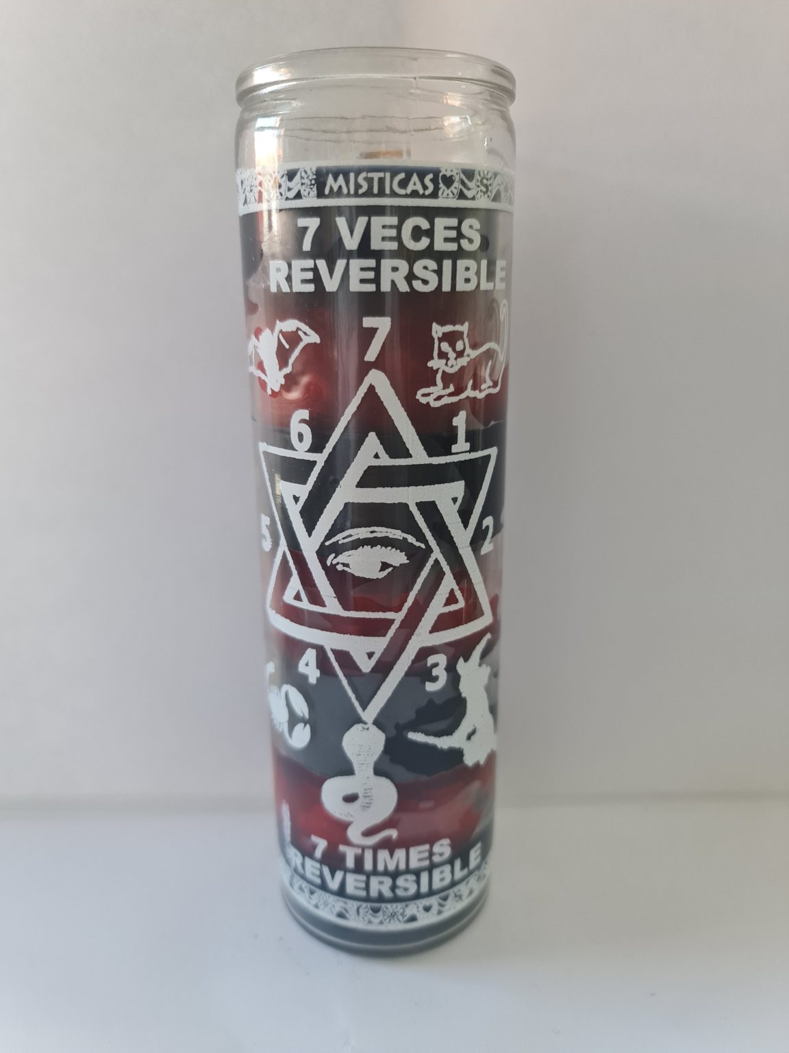 VELADORA DE VASO DE 7 VECES REVERSIBLE PREPARADA