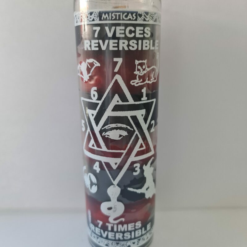 VELADORA DE VASO DE 7 VECES REVERSIBLE PREPARADA