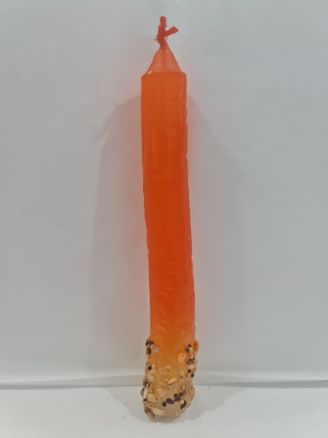 VELA NARANJA PREPARADA GRANDE