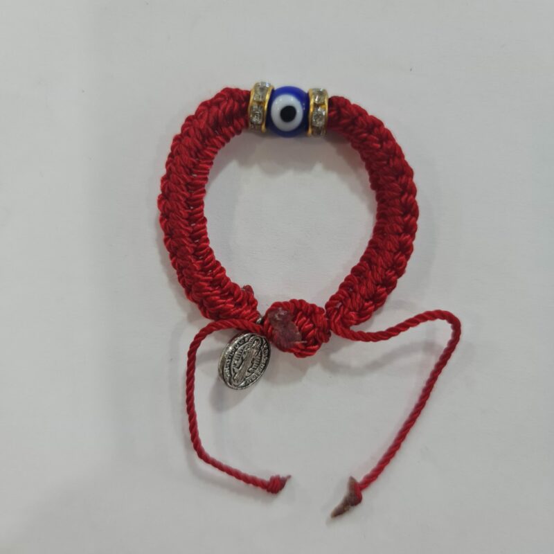 PULSERA ROJA CON OJO DE PROTECCIÓN PARA BEBÉ O NIÑO