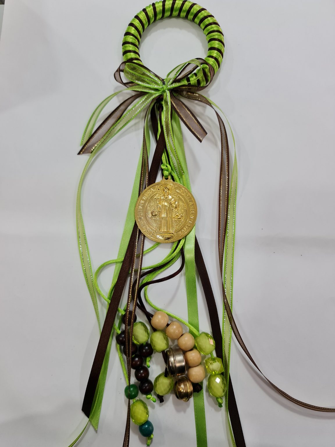 BENDICIÓN DE SAN BENITO VERDE CON CAFÉ (PROTECCIÓN PARA CASA O NEGOCIO)