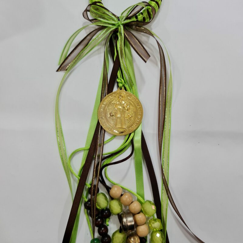 BENDICIÓN DE SAN BENITO VERDE CON CAFÉ (PROTECCIÓN PARA CASA O NEGOCIO)