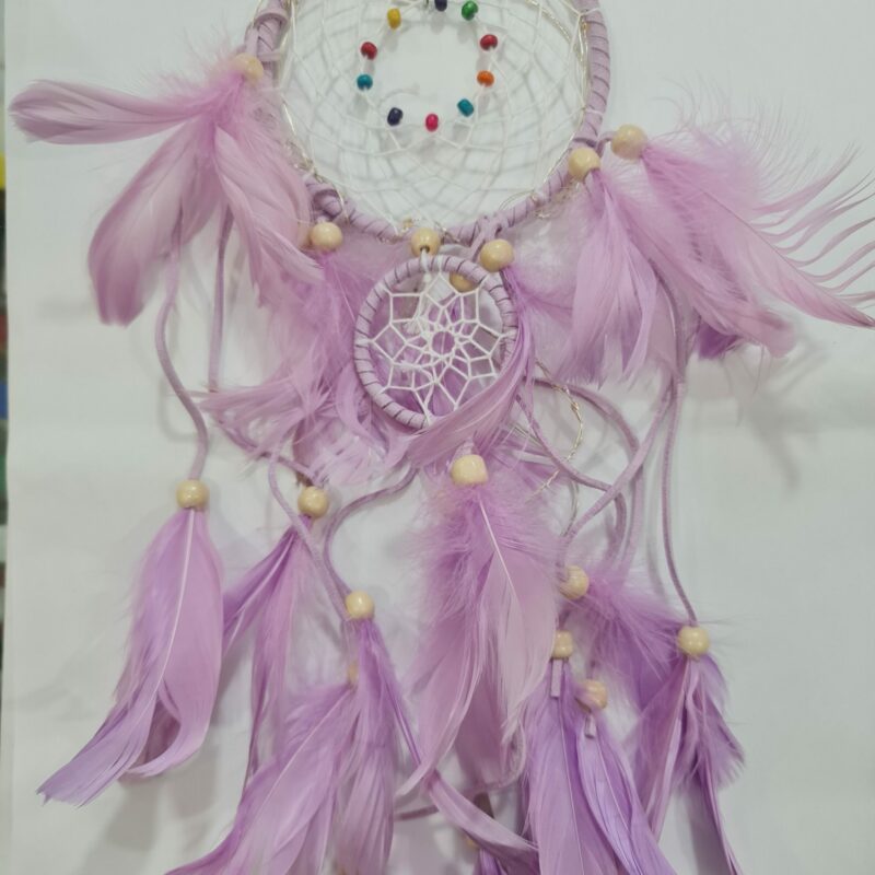 ATRAPASUEÑOS LILA CON LUZ 45 CM DE LARGO