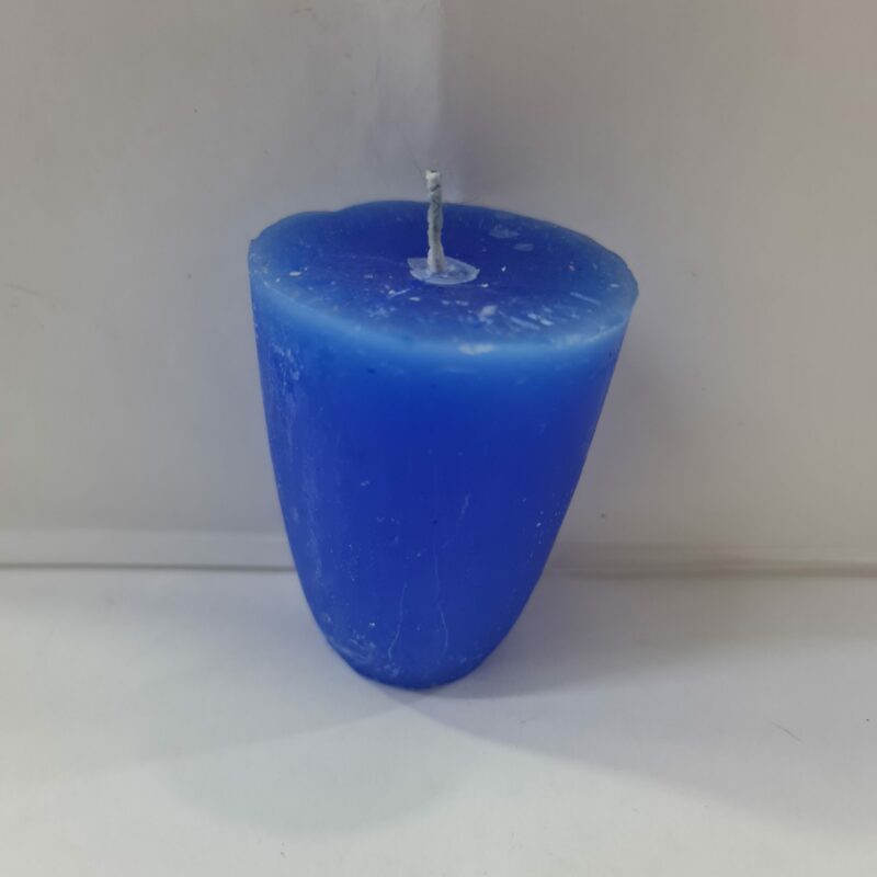 VELADORA SENCILLA AZUL