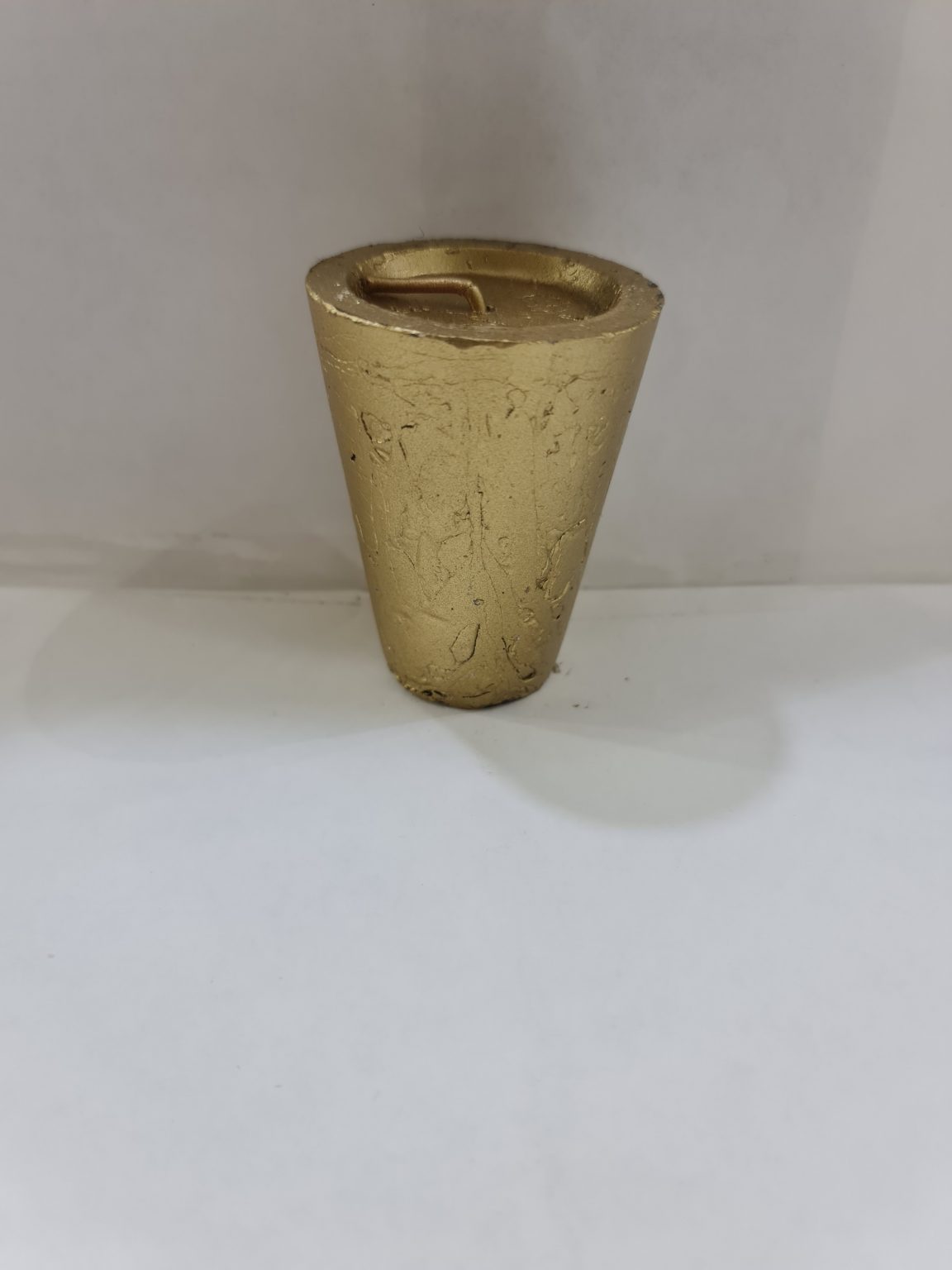VELADORA SENCILLA DORADA